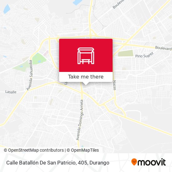 Calle Batallón De San Patricio, 405 map