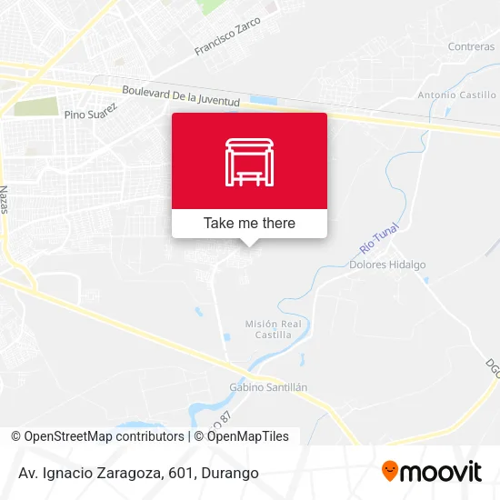 Mapa de Av. Ignacio Zaragoza, 601
