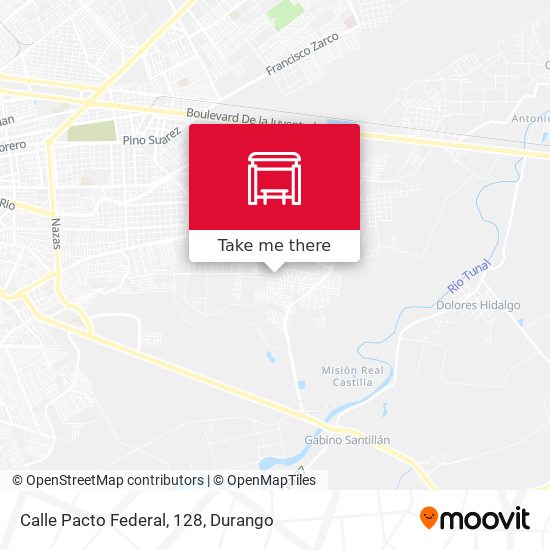 Calle Pacto Federal, 128 map