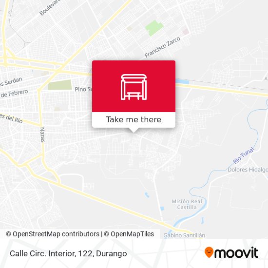 Calle Circ. Interior, 122 map