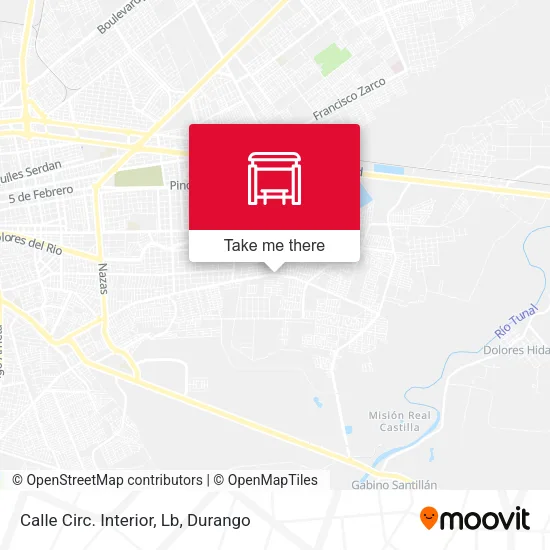Mapa de Calle Circ. Interior, Lb