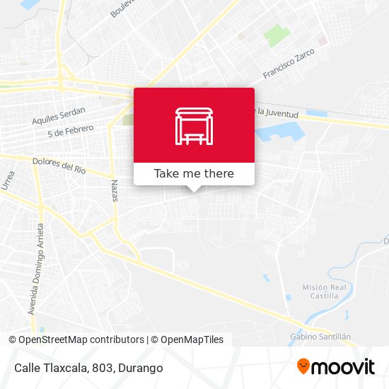 Mapa de Calle Tlaxcala, 803