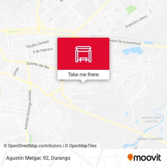 Mapa de Agustín Melgar, 92