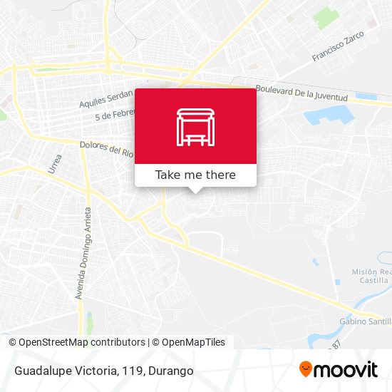Guadalupe Victoria, 119 map