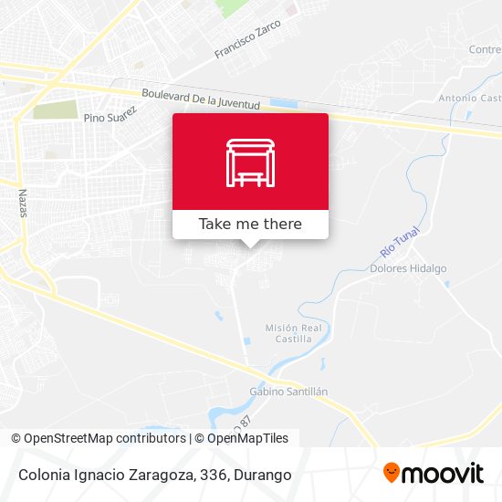 Colonia Ignacio Zaragoza, 336 map