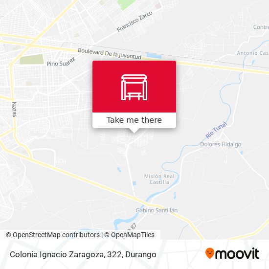 Colonia Ignacio Zaragoza, 322 map