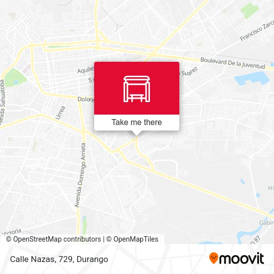 Mapa de Calle Nazas, 729