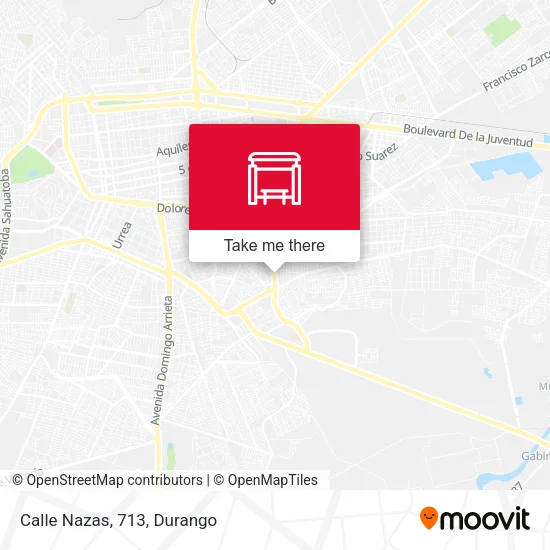 Mapa de Calle Nazas, 713