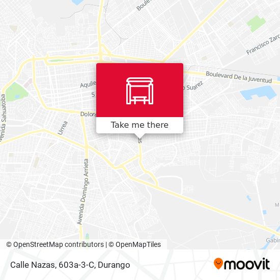 Mapa de Calle Nazas, 603a-3-C