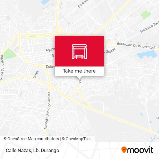 Mapa de Calle Nazas, Lb