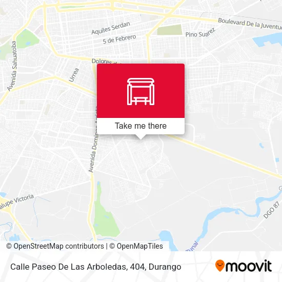 Mapa de Calle Paseo De Las Arboledas, 404
