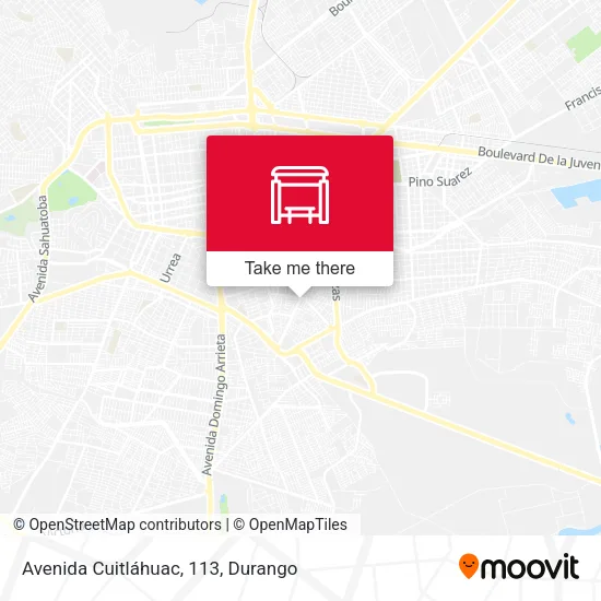 Mapa de Avenida Cuitláhuac, 113