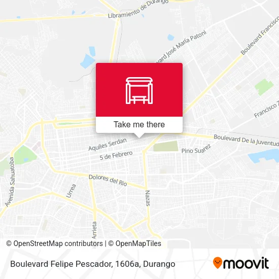 Mapa de Boulevard Felipe Pescador, 1606a
