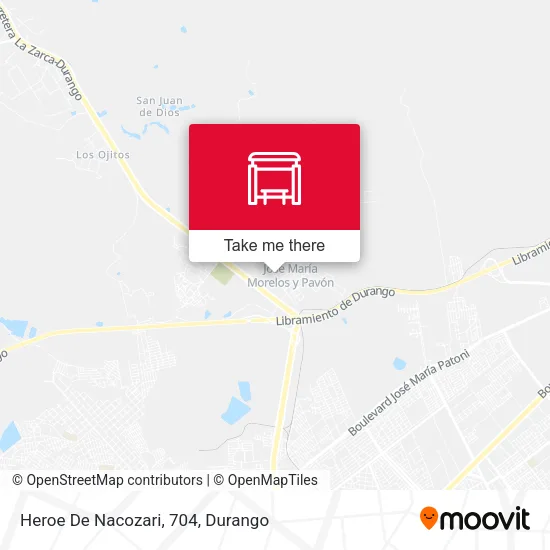Mapa de Heroe De Nacozari, 704