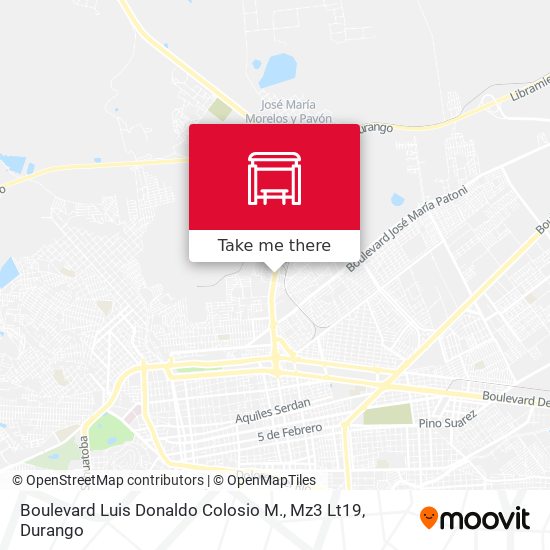 Mapa de Boulevard Luis Donaldo Colosio M., Mz3 Lt19