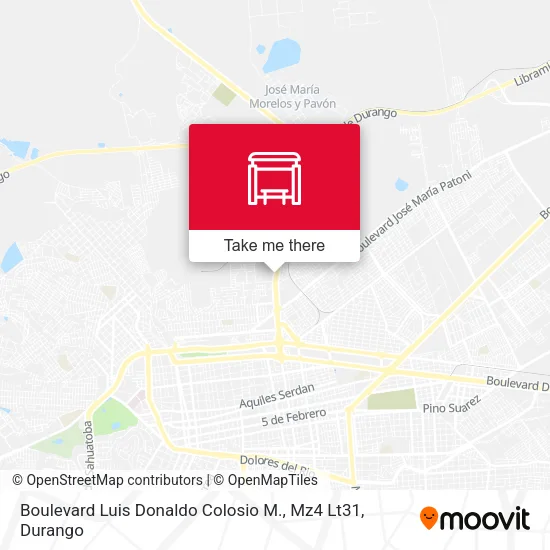 Mapa de Boulevard Luis Donaldo Colosio M., Mz4 Lt31