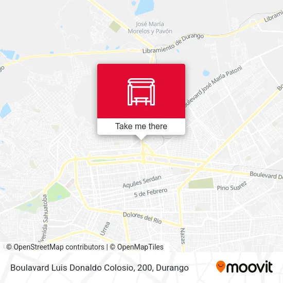 Mapa de Boulavard Luis Donaldo Colosio, 200