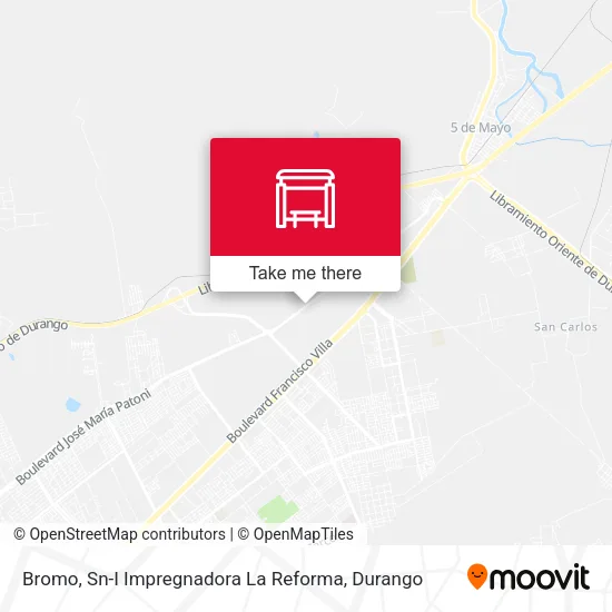Mapa de Bromo, Sn-I Impregnadora La Reforma