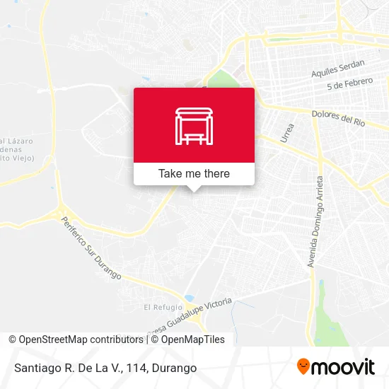 Mapa de Santiago R. De La V., 114