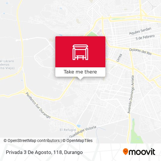 Privada 3 De Agosto, 118 map