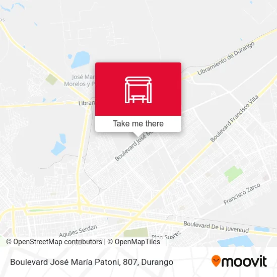 Mapa de Boulevard José María Patoni, 807