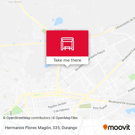 Mapa de Hermanos Flores Magón, 335