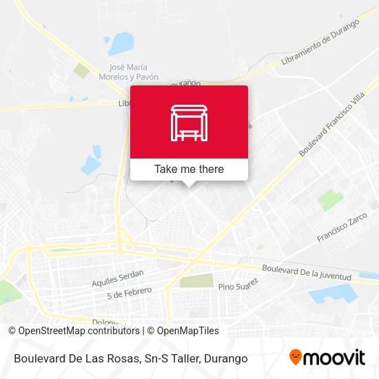 Mapa de Boulevard De Las Rosas, Sn-S Taller