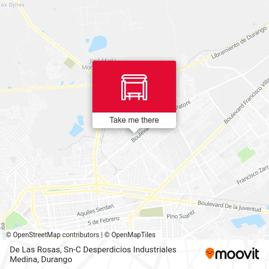 Mapa de De Las Rosas, Sn-C Desperdicios Industriales Medina