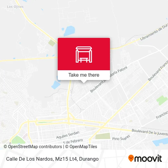 Mapa de Calle De Los Nardos, Mz15 Lt4