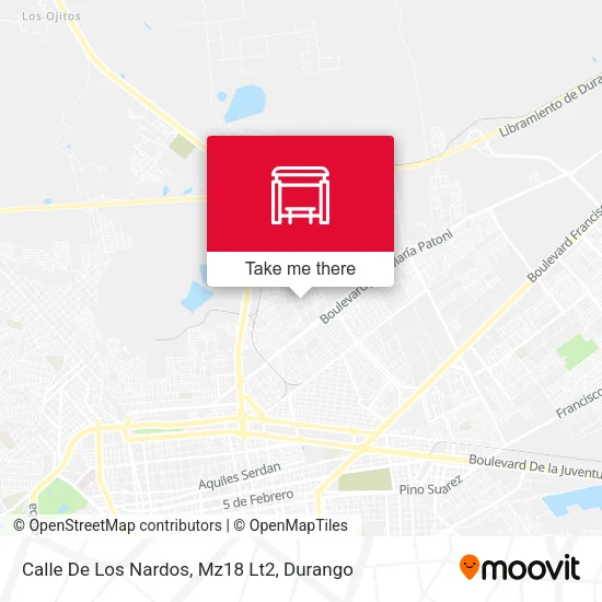 Mapa de Calle De Los Nardos, Mz18 Lt2