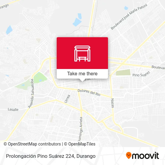 Mapa de Prolongación Pino Suárez 224