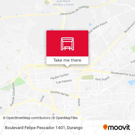 Boulevard Felipe Pescador 1401 map