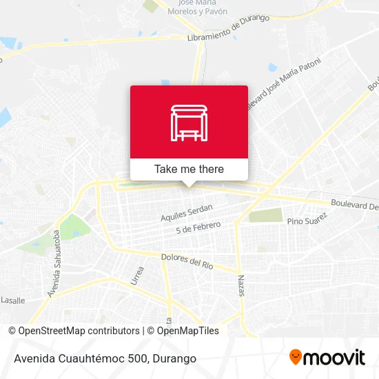 Mapa de Avenida Cuauhtémoc 500