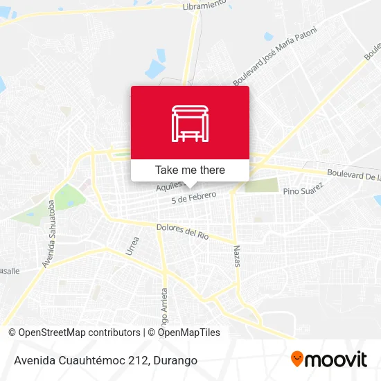 Mapa de Avenida Cuauhtémoc 212