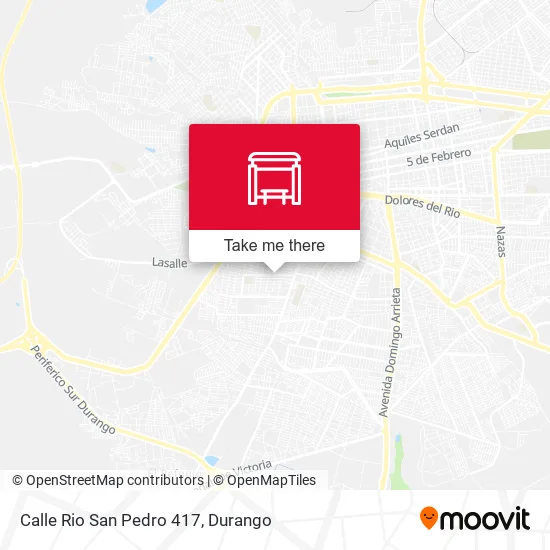 Mapa de Calle Rio San Pedro 417
