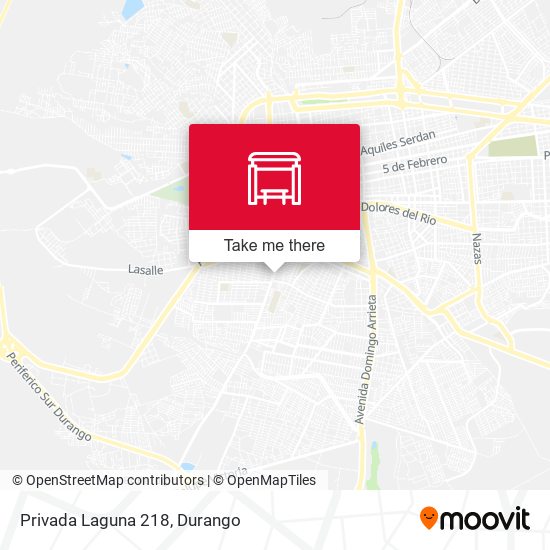 Mapa de Privada Laguna 218