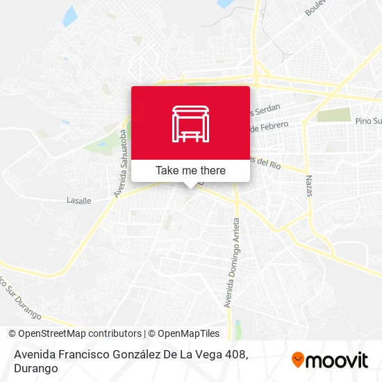 Mapa de Avenida Francisco González De La Vega 408
