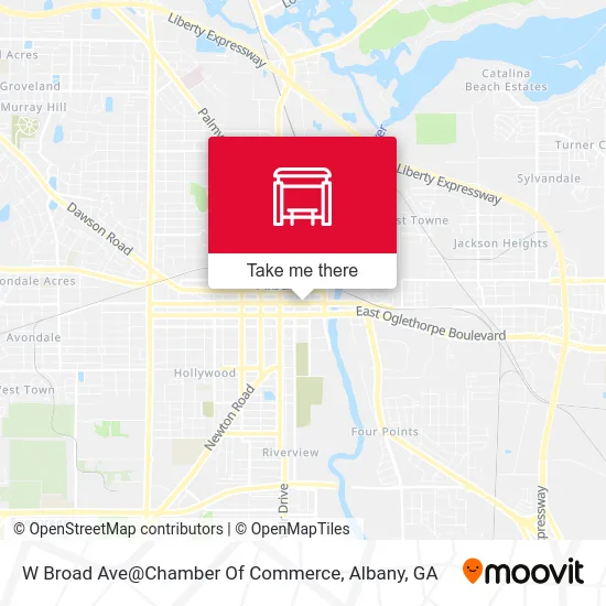 W Broad Ave@Chamber Of Commerce map