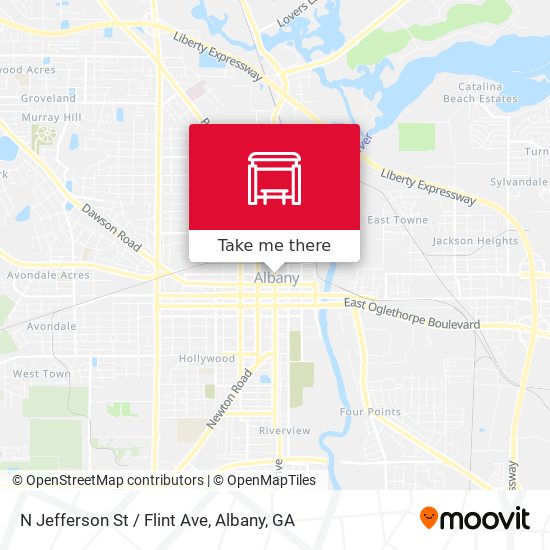 N Jefferson St / Flint Ave map