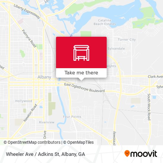 Mapa de Wheeler Ave / Adkins St