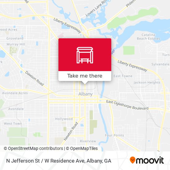 N Jefferson St / W Residence Ave map