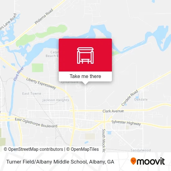 Turner Field / Albany Middle School map