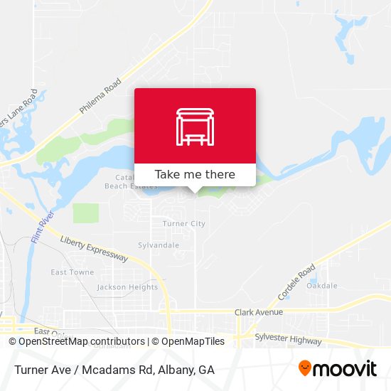 Turner Ave / Mcadams Rd map