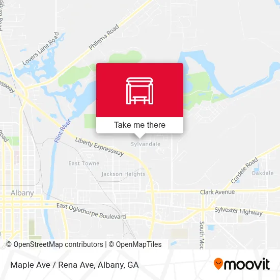 Maple Ave / Rena Ave map