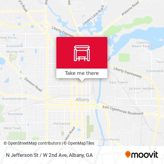 N Jefferson St / W 2nd Ave map