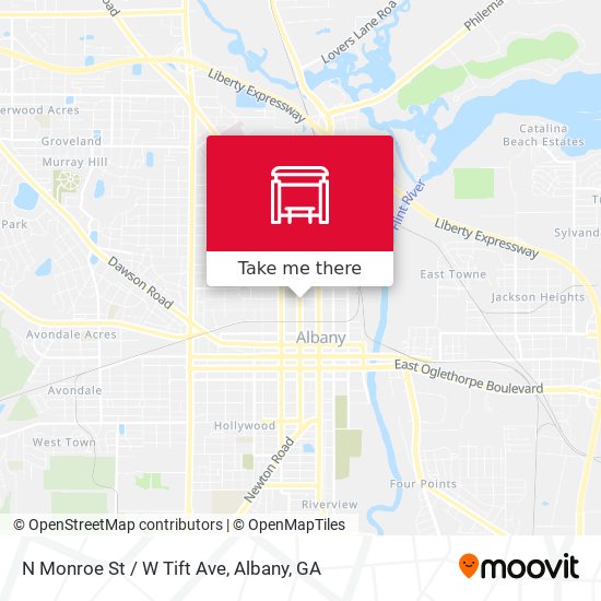 N Monroe St / W Tift Ave map