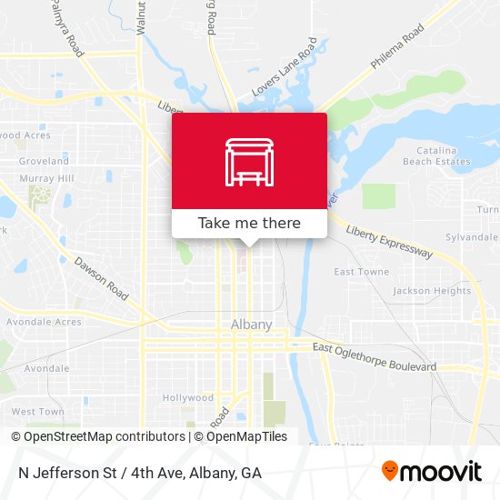 N Jefferson St / 4th Ave map