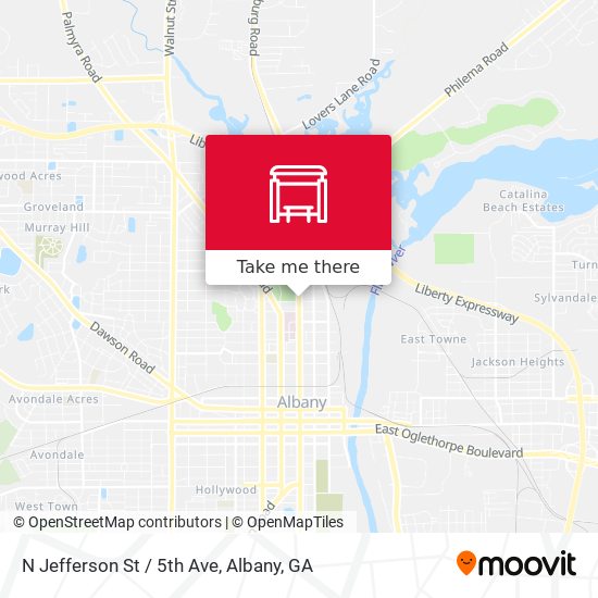 N Jefferson St / 5th Ave map
