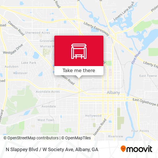 N Slappey Blvd / W Society Ave map
