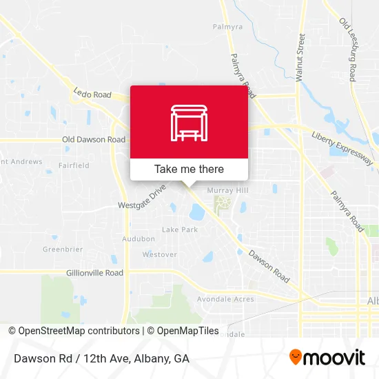 Dawson Rd / 12th Ave map
